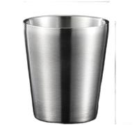 Zeroupshop Gobelet en acier inoxydable martelé avec isolation sous vide à double paroi, utilisation pour la bière, le café, le thé, l'eau, prise en main confortable, 7,3 x 5,5 x 7,3 cm (M)