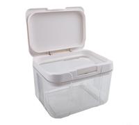 Zeroupshop Grande boîte de rangement à linge hermétique en PET de 5,5 l avec couvercle pop-up pour détergent, poudre à laver, amplificateurs de parfum, blanc, organisateur de cuisine (2,9)