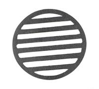 Zeroupshop Grille de barbecue ronde en fonte robuste pour rôtir la viande, accessoire simple d'utilisation pour barbecue de jardin (12 cm)