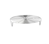 Zeroupshop Grille de cuisson vapeur en acier inoxydable pour casseroles et woks, plateau de cuisson pour boulettes et œufs, support de cuisson résistant à la rouille, passe au lave-vaisselle, argenté