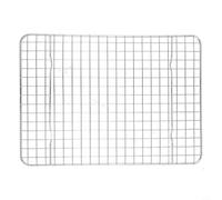 Zeroupshop Grille de refroidissement carrée en acier inoxydable, pour plaque à biscuits, plaque de four, design empilable pour une circulation uniforme de l'air, facile à nettoyer, 21,6 x 30,5 x 2 cm