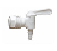 Zeroupshop Homebrew Robinet d'embouteillage pour seau de fermenteur, robinet ABS étanche, compatible avec trou de perçage de 1,9 cm, robinet de fabrication de bière, vin rouge ou blanc (blanc)