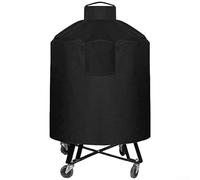 Zeroupshop Housse de barbecue imperméable en polyester Oxford pour barbecue rond extra large de 61 à 66 cm, résistante aux intempéries, avec revêtement en vinyle, compatible avec Big Green-Egg et