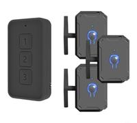 Zeroupshop Interrupteur à distance sans fil avec batterie longue durée de vie, pas d'installation de câblage, contrôle du signal intelligent RF433 pour chambre à coucher, salon ou bureau (noir x 3 + 3