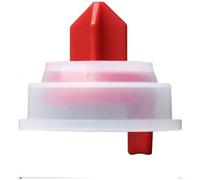 Zeroupshop Joint d'étanchéité en silicone 43758 pour vanne de chasse d'eau Grohe - Joint d'étanchéité - Joint d'étanchéité - Kit de réparation de pièces de toilette ABS - Transparent - 2,65 x 2,8 cm