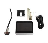 Zeroupshop Judas de porte numérique avec écran LCD couleur 4,3", objectif grand angle 1080p, détection de mouvement PIR 2,4 G, connectivité WiFi, batterie rechargeable 5000 mAh