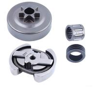 Zeroupshop Kit complet de tambour d'embrayage de pignon de 0,325 pas 7T avec roulement à aiguille, assemblage d'embrayage à vis sans fin compatible avec tronçonneuse HUA 36 41 136 137 141 142 et pour