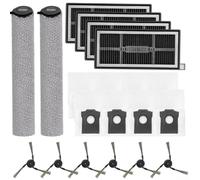 Zeroupshop Kit d'accessoires pour aspirateur 11/20 pièces pour MOVA S70 Roller/S70 Ultra/S70 Pro, brosses latérales pour filtres HEPA, rouleaux de balai et sacs à poussière 3 L (B)