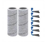 Zeroupshop Kit d'accessoires pour robot aspirateur X11, 6 brosses latérales et 2 rouleaux serpillères, pièces de rechange en nylon et tissu pour nettoyer efficacement les bords et