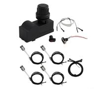 Zeroupshop Kit d'allumage de barbecue avec module d'allumage électronique et interrupteur à bouton-poussoir, pour barbecue série commerciale, comprend 4 fils pour une installation facile de la cuisson