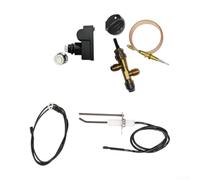 zeroupshop Kit d'allumage de poêle avec bouton de soupape, fil de | Valve, bouton, thermocouple, interrupteur, fils inclus, allumage fiable, réglage fluide