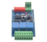 Zeroupshop Kit de commutateur de relais DMX512 à 3 canaux 5 A, convertisseur variateur adressable DIP pour systèmes de contrôle d'éclairage de scène, bleu