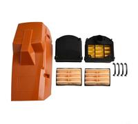 Zeroupshop Kit de filtre à air pour couvercle de cylindre supérieur compatible avec tronçonneuse 268 272 272XP Remplace 503406001 Comprend des clips de support et pièces de moteur