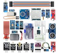 Zeroupshop Kit de module de capteur 22 en 1 pour Arduino pour Raspberry Pi, kit de démarrage électronique avec lumière de température, humidité, capteurs infrarouges pour projets d'apprentissage DIY