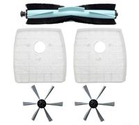 Zeroupshop Kit de pièces d'aspirateur avec brosse principale, brosses latérales et filtre pour SilverCrest M690 et WAP W310 pour nettoyer les sols et les bords