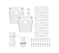 zeroupshop Kit de pièces de rechange pour glacière Igloo : 4 charnières, 2 bouchons, vanne de vidange, plastique ABS, divers modèles de glacière, 30 pièces
