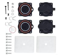 Zeroupshop Kit de reconstruction de pompe à air pour HP 60/80, AQUA-SAFE AS500, pour TROY H365/H450/H500, avec diaphragme, interrupteur blanc, vis, pinces à œillets, vis de sécurité en plastique
