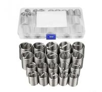 Zeroupshop Kit de réparation de filetage M12-M16 20 pièces avec inserts en acier inoxydable, fixations métalliques 304 pour restaurer les filetages internes de vis en aluminium, plastique et bois