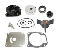 Zeroupshop Kit de réparation de turbine à eau avec boîtier, pour, pour Johnson hors-bord 40-50HP 2-Stroke 1986-2005, néoprène & acier inoxydable, remplace 438592, 433548