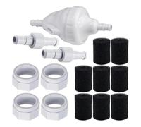 Zeroupshop Kit de valve G52 de rechange pour nettoyeur de piscine avec raccords d'écrou de tuyau D20, tubes D15, composants escargots pour Zodiac North Pole Series