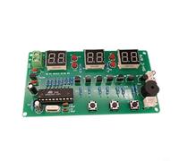 Zeroupshop Kit d'horloge à six chiffres avec microcontrôleur AT89C2051, projet d'assemblage électronique à faire soi-même pour étudiants et passionnés, carte PCB FR-4 avec affichage dynamique