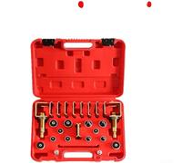 Zeroupshop Kit d'outils de détection de fuite automatique de 26 pièces pour climatiseur de voiture en alliage avec adaptateurs pour réparation de compresseur et condensateur, étui portable inclus