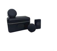 Zeroupshop Kit microphone portable sans fil avec micro omnidirectionnel et réduction du bruit compatible avec Insta360 X5 et Insta360 GO avec étui de chargement et double microphones