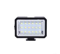 Zeroupshop Lampe de remplissage LED pour Insta360 pour X5, lampe de plongée compacte et étanche avec support griffe froide, vidéo portable lumineuse pour photographie sous-marine et plongée pour les