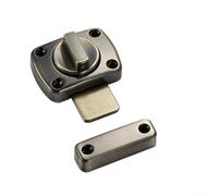 Zeroupshop Loquet de porte en alliage d'aluminium avec vis anti-effraction pour un verrouillage sécurisé sans clé sur les armoires, abris de jardin, caravanes, garages et portes intérieures ou