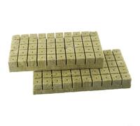 Zeroupshop Lot de 100 cubes de culture sans terre pour clonage de substrat de culture avec trous