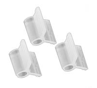 Zeroupshop Lot de 100 pinces de greffage de jardin de 2 à 4,5 mm, tiges et vignes, support de plantes potagères telles que les aubergines et les melons, outils de fixation élastiques en blanc (2,5 mm)