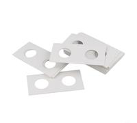 Zeroupshop Lot de 12 boîtes de rangement en carton pour pièces de monnaie, protecteurs carrés en papier avec diamètre intérieur de 17,5 à 40 mm, fournitures d'album sûres pour timbres et monnaie (33