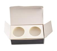 Zeroupshop Lot de 12 boîtes de rangement en carton pour pièces de monnaie, protecteurs carrés en papier avec diamètre intérieur de 17,5 à 40 mm, fournitures d'album sûres pour timbres et monnaie (37