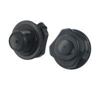 Zeroupshop Lot de 2 bouchons à vis de gonflage pour valve d'air Aruba pour Bahamas Barbade Cancun Madrid New York Palma Paris Riviera pour Saint Tropez St pour Lucia Tahiti Vegas Noir