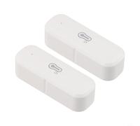 Zeroupshop Lot de 2 capteurs intelligents de température et d'humidité, hygromètre sans fil pour applications Tuya, moniteur de climat intérieur avec exportation de données, -20 °C à 60 °C, fonctionne