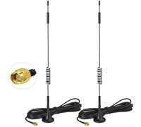 Zeroupshop Lot de 2 connecteurs mâles 4G LTE 7dBi avec base magnétique et câble, pour Huawei, ZTE, Sierra, modem routeur, passerelle, hotspot de téléphone de véhicule