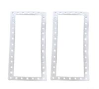Zeroupshop Lot de 2 joints papillon à large ouverture pour écumoire Hayward SPX1091GW SP1091LX SP1091WM, joint en silicone de qualité supérieure, pièce d'équipement de piscine blanc de 35 x 19 cm