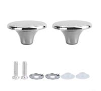 Zeroupshop Lot de 2 poignées de rechange en acier inoxydable pour cocotte de cocotte, compatibles avec les couvercles en fonte émaillée Le Creuset et Lodge, argenté