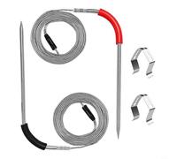 Zeroupshop Lot de 2 sondes à viande pour grills Weber, pour capteurs de température compatibles Smart Connect avec clips, précision de ± 1,-13,3 °C pour poêle à granulés à gaz