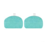 Zeroupshop Lot de 2 tampons de rechange en microfibre pour nettoyeur vapeur Leifheit, CleanTenso Power 2 0, modèle 11940, pour nettoyer les sols durs