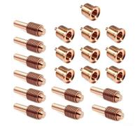 Zeroupshop Lot de 20 consommables pour coupe-plasma, embouts de buse 80 A 120927 et électrodes 120926 compatibles avec 1250 kit de pièces de rechange pour coupe, soudure