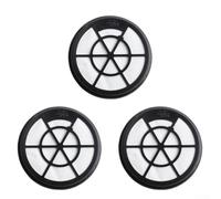 Zeroupshop Lot de 3 filtres de rechange pour aspirateur Silvercrest SBZBK 850 A1, compatible avec HG07375, piège à poussière lavable noir et blanc pour améliorer la qualité de l'air intérieur