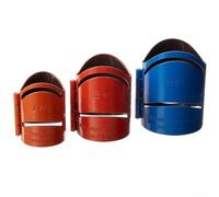 Zeroupshop Lot de 3 guides de coupe de tuyaux pour outils de précision, pour tuyaux métalliques, kit de coupe en croix, avec 22,5 ° 45 ° 90 ° angles 4,5 cm 2 3/8 pouces 7,9 cm tailles construction en