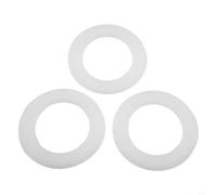 Zeroupshop Lot de 3 joints de rechange double chasse d'eau pour Glacier Bay modèle 83SGB, joint en caoutchouc blanc pour réparer les fuites du réservoir au bol