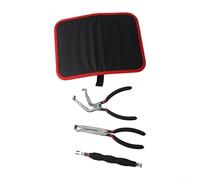 Zeroupshop Lot de 3 pinces de connexion électrique 60 degrés pour faisceau de câblage automatique, injecteurs et bobines d'allumage, acier au carbone avec poignée en PVC, noir