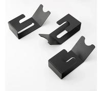 Zeroupshop Lot de 3 supports noirs avec poignée en fer pour porte-filtres expresso de 51/53/54/58 mm pour un pesage stable et précis pendant le brassage du café