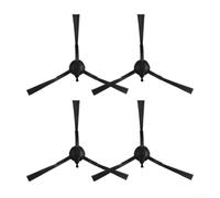 Zeroupshop Lot de 4 brosses latérales de rechange pour aspirateur robot MEDION X50 SW MD 20004, accessoires de nettoyage d'angle en nylon, pour une installation facile