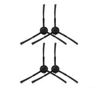 Zeroupshop Lot de 4 brosses latérales de rechange pour aspirateur robot Vexilar W6, poils en plastique et nylon pour un nettoyage efficace des bords et des coins, facile à installer