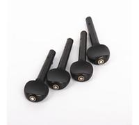Zeroupshop Lot de 4 chevilles de violon en ébène pour violons de taille 4/4, 3/4, 1/2, 1/4, 1/8, pour un réglage précis de la hauteur et le remplacement des anciennes pièces (1/4)