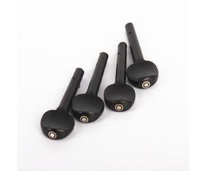 Zeroupshop Lot de 4 chevilles de violon en ébène pour violons de taille 4/4, 3/4, 1/2, 1/4, 1/8, pour un réglage précis de la hauteur et le remplacement des anciennes pièces (3/4)